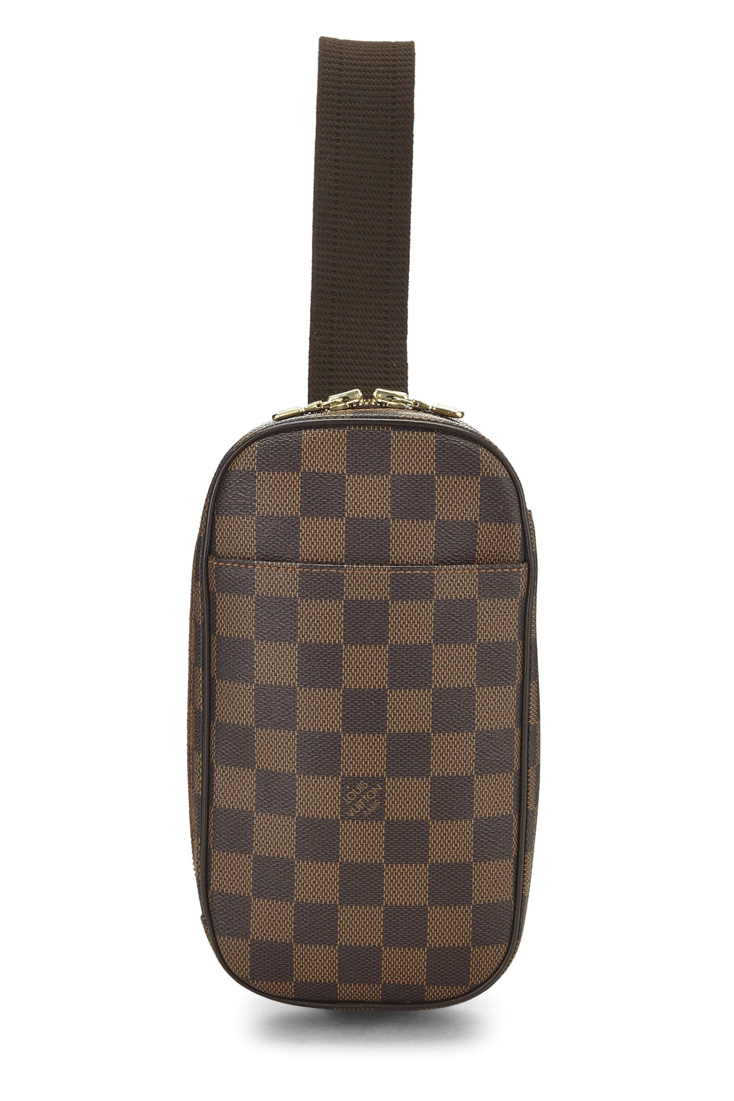 Louis Vuitton,  Damier Ebene Canvas Pochette Gange, Brown