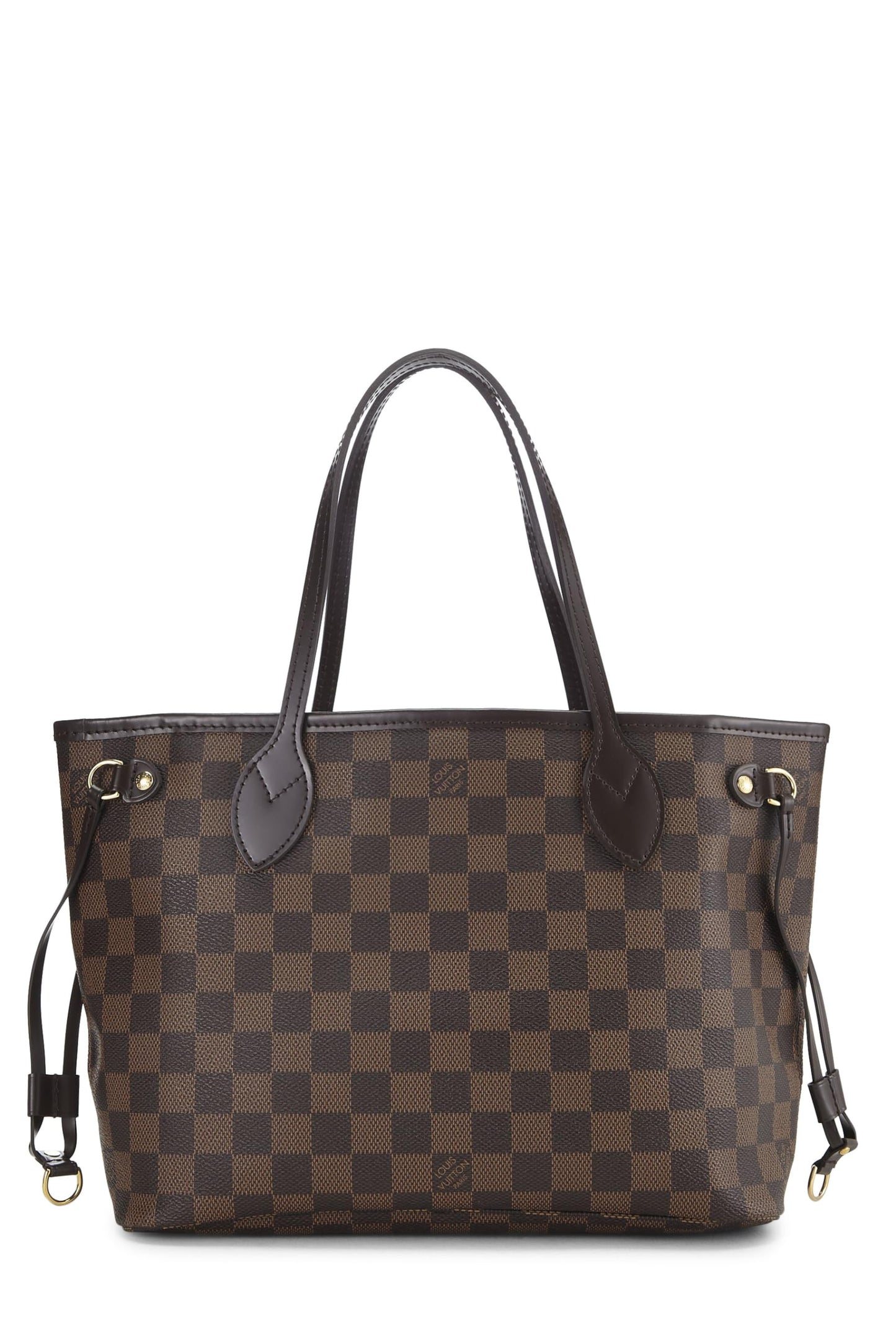 Louis Vuitton,  Damier Ebene Neverfull PM, Brown