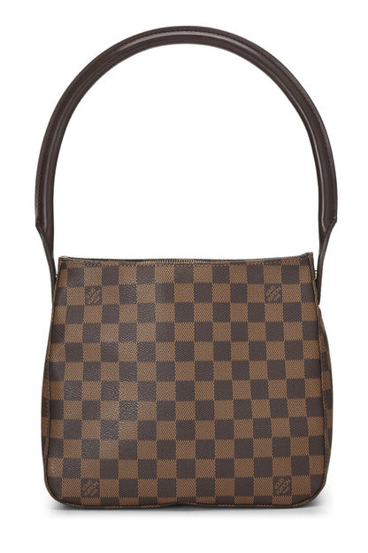 Louis Vuitton,  Damier Ebene Looping MM Special Order, Brown