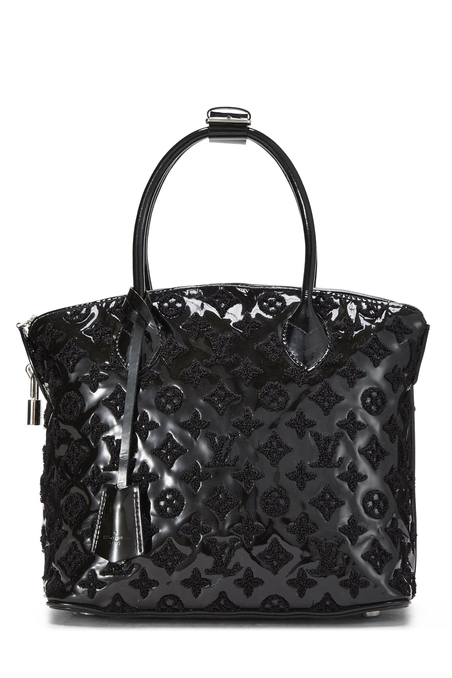 Louis Vuitton,  Black Monogram Patent Leather Fascination Lockit, Black