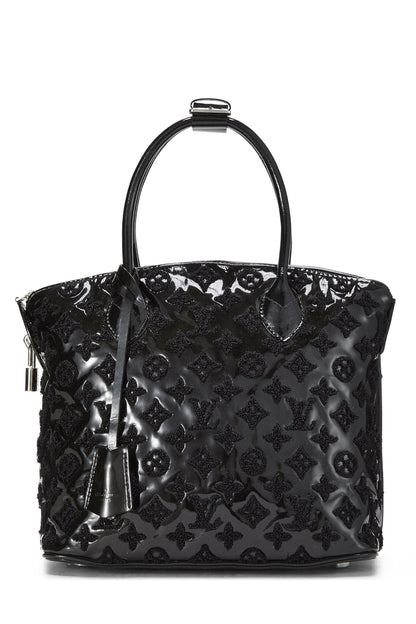 Louis Vuitton,  Black Monogram Patent Leather Fascination Lockit, Black