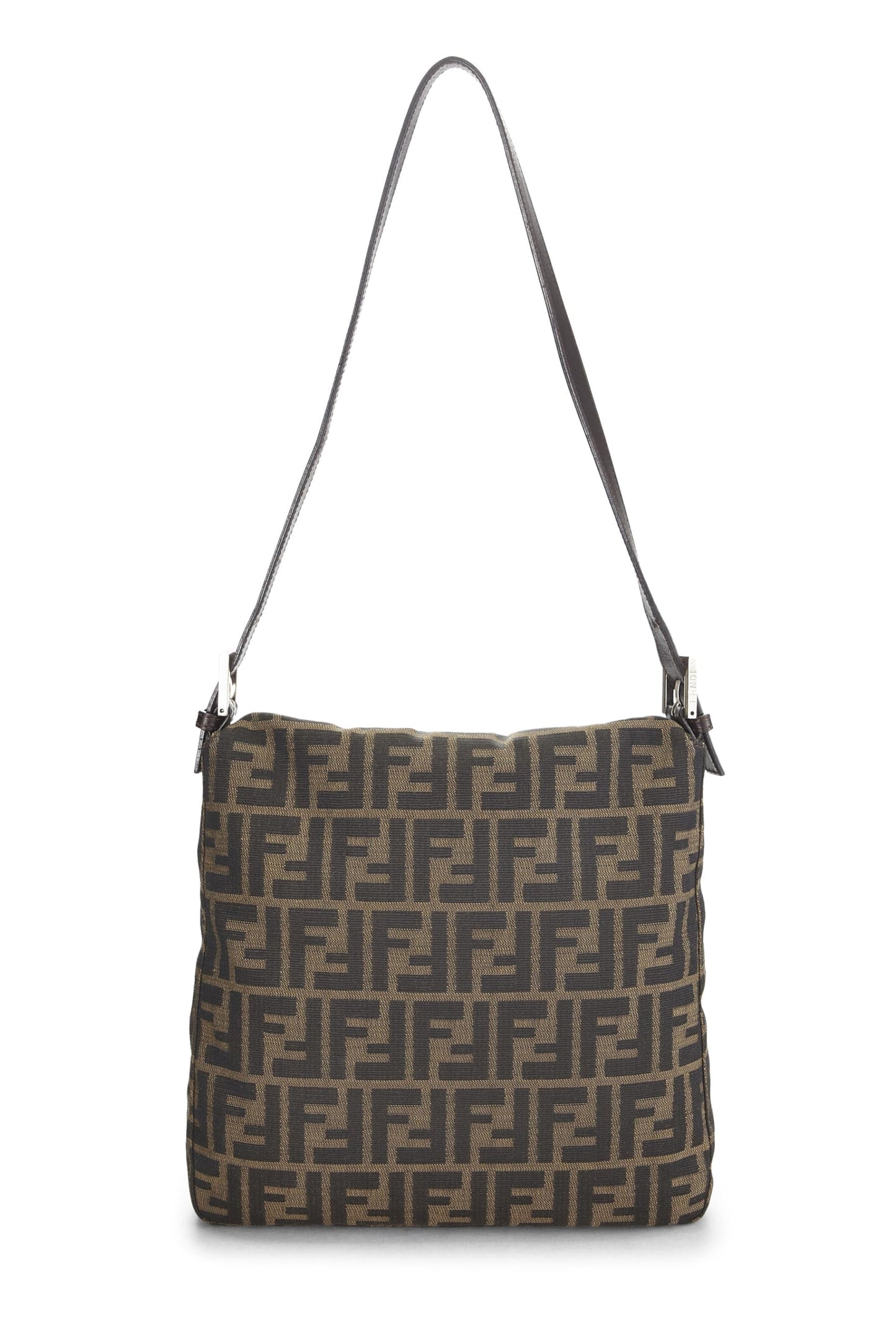Fendi,  Brown Zucca Canvas Shoulder Bag, Brown