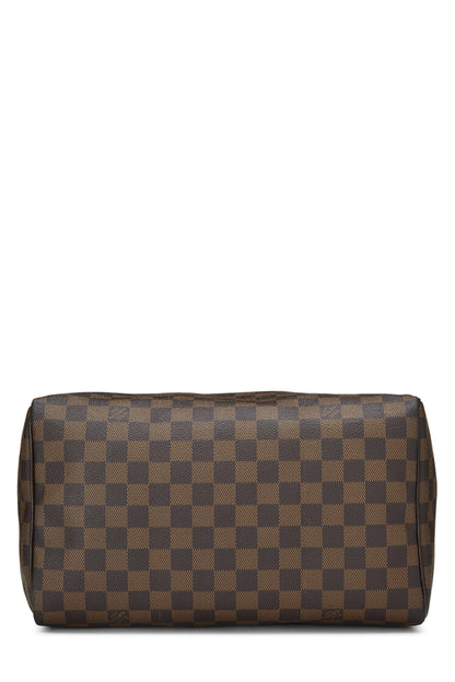 Louis Vuitton,  Damier Ebene Speedy 30, Brown
