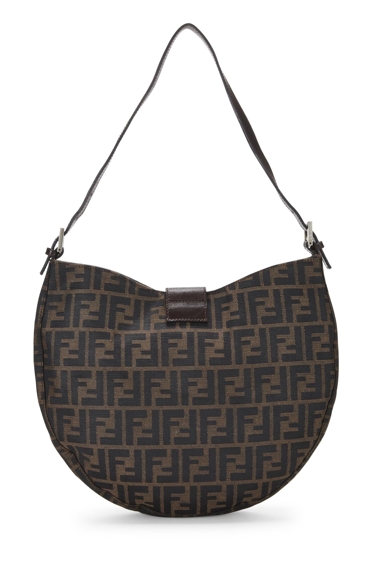 Fendi,  Brown Zucca Canvas Shoulder Bag, Brown