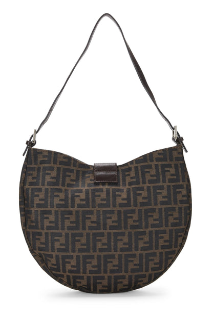 Fendi,  Brown Zucca Canvas Shoulder Bag, Brown