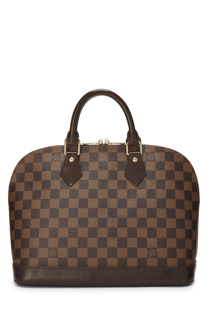 Louis Vuitton,  Damier Ebene Alma PM, Brown