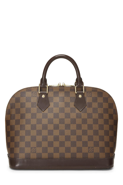 Louis Vuitton,  Damier Ebene Alma PM, Brown