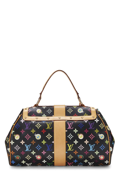 Louis Vuitton,  Takashi Murakami x Louis Vuitton Black Monogram Multicolore Eye Love Sac Retro GM, Black