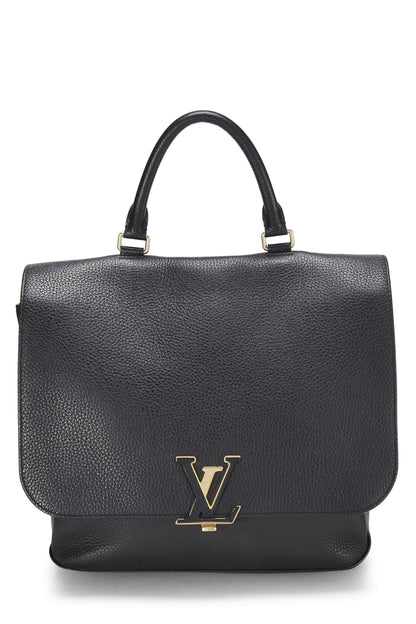 Louis Vuitton,  Black Taurillon Leather Volta, Black