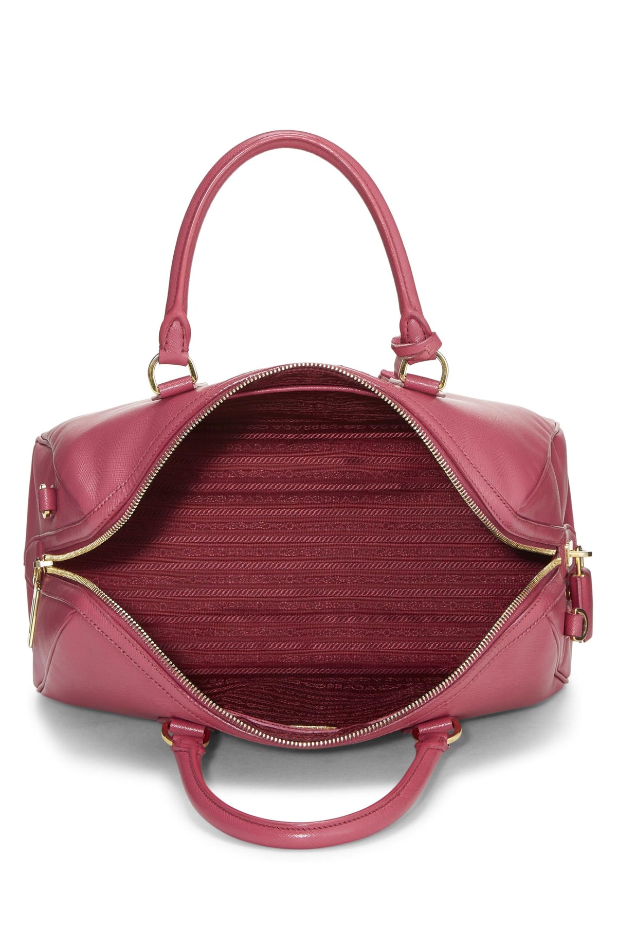 Prada,  Pink Saffiano Boston, Pink