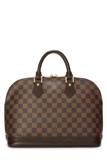 Louis Vuitton,  Damier Ebene Alma PM, Brown