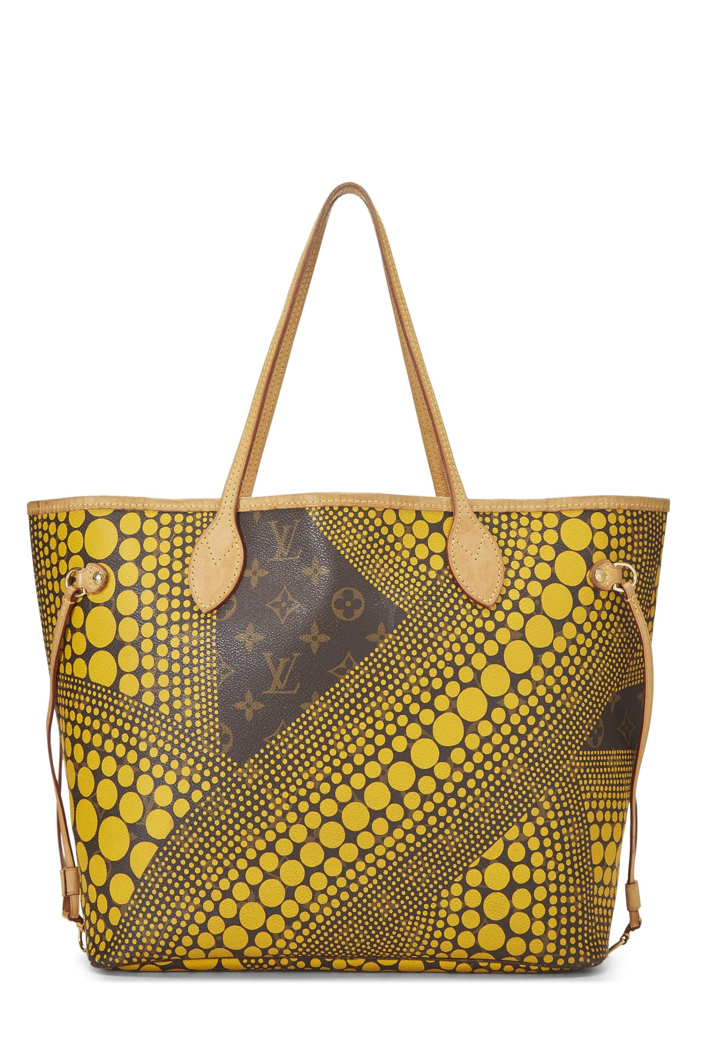 Louis Vuitton,  Yayoi Kusama x Louis Vuitton Yellow Monogram Dots Infinity Neverfull MM, Yellow