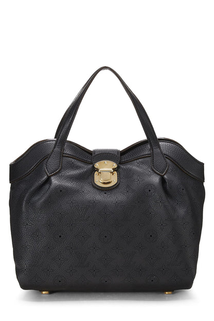 Louis Vuitton,  Black Monogram Mahina Cirrus PM, Black