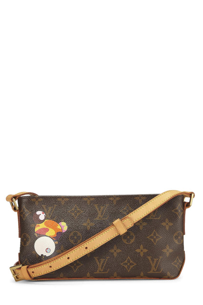 Louis Vuitton,  Takashi Murakami x Louis Vuitton Monogram Canvas Panda Trotteur, Brown