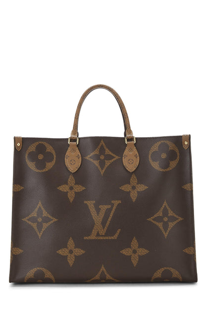 Louis Vuitton,  Monogram Reversed Giant On The Go GM, Brown
