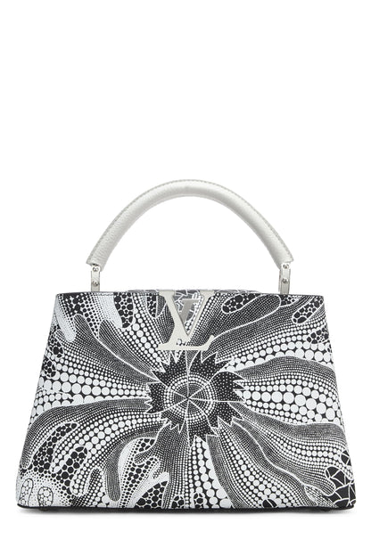 Louis Vuitton,  LV x YK Black & White Taurillon Capucines MM, Multi