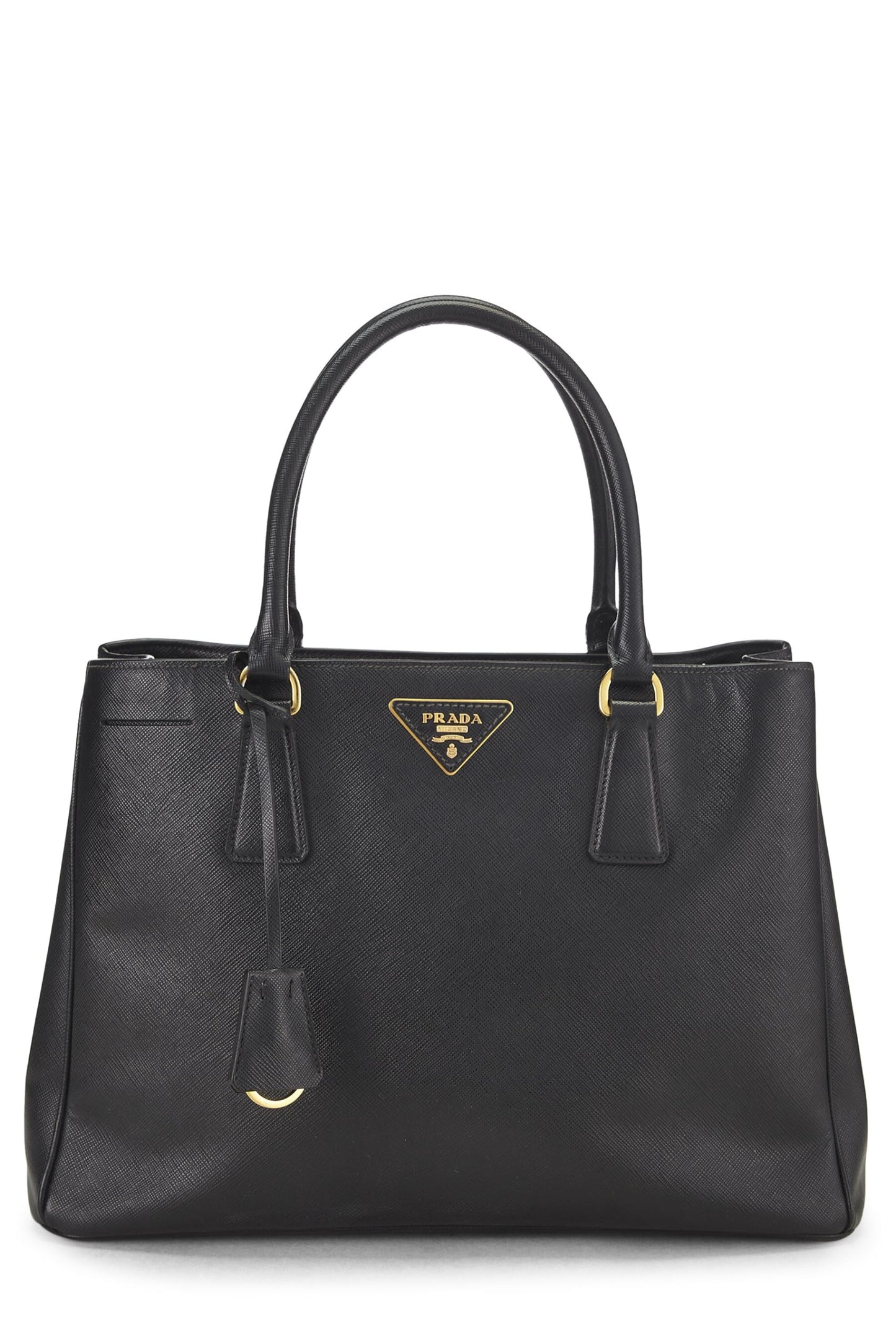 Prada,  Black Saffiano Executive Tote Medium, Black