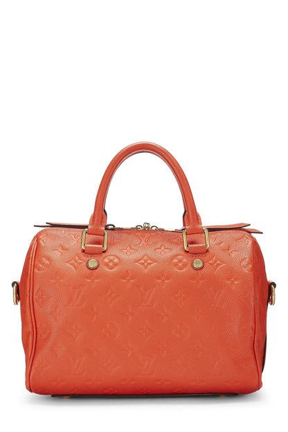 Louis Vuitton,  Orange Monogram Empreinte Speedy Bandouliere 25, Orange