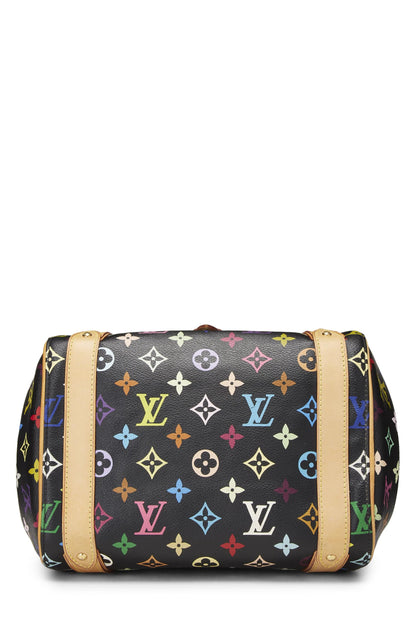 Louis Vuitton,  Takashi Murakami x Louis Vuitton Black Monogram Multicolore Priscilla, Black