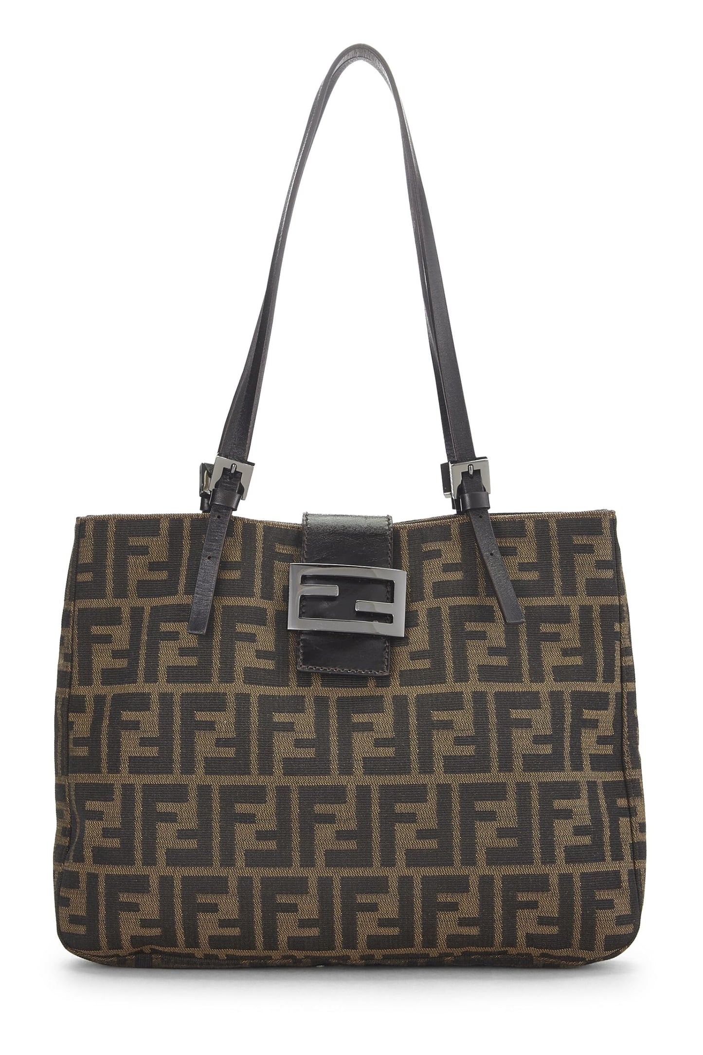 Fendi,  Blrown Zucca Canvas Tote Small, Brown