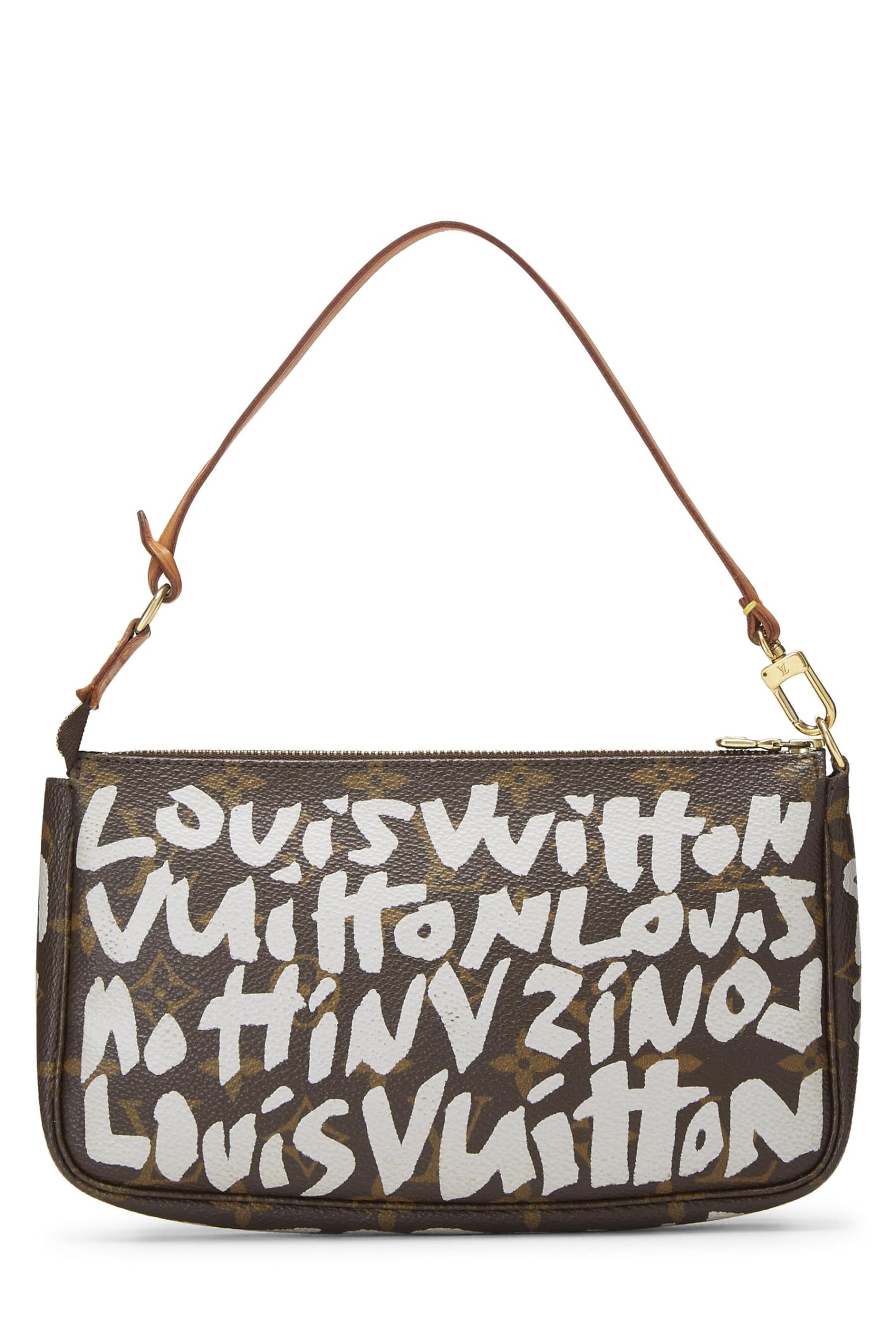 Louis Vuitton,  Stephen Sprouse x Louis Vuitton Grey Monogram Graffiti Pochette Accessories, Grey