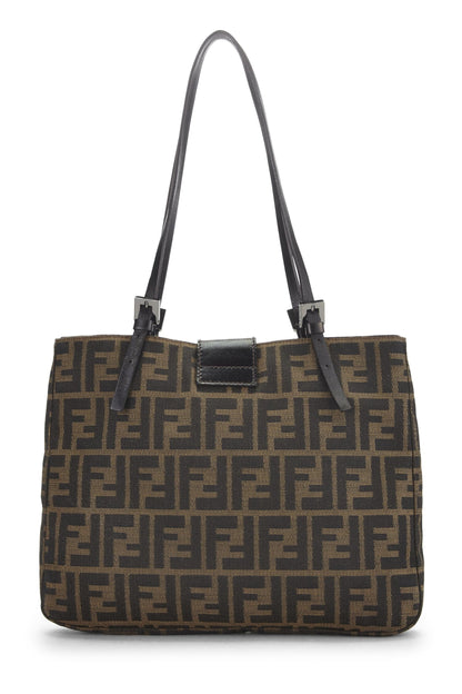 Fendi,  Blrown Zucca Canvas Tote Small, Brown