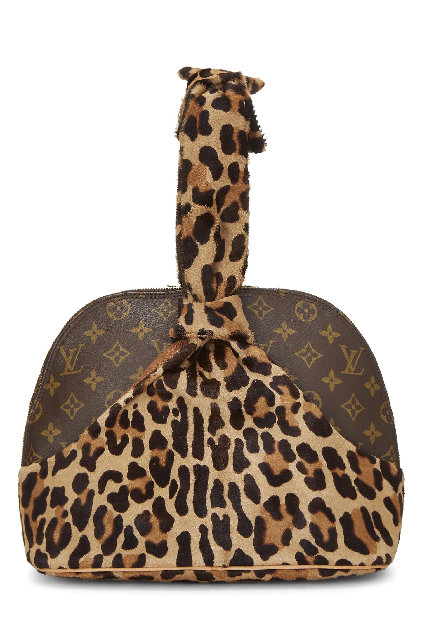 Louis Vuitton,  Alaïa x Louis Vuitton Monogram Leopard Alma, Brown