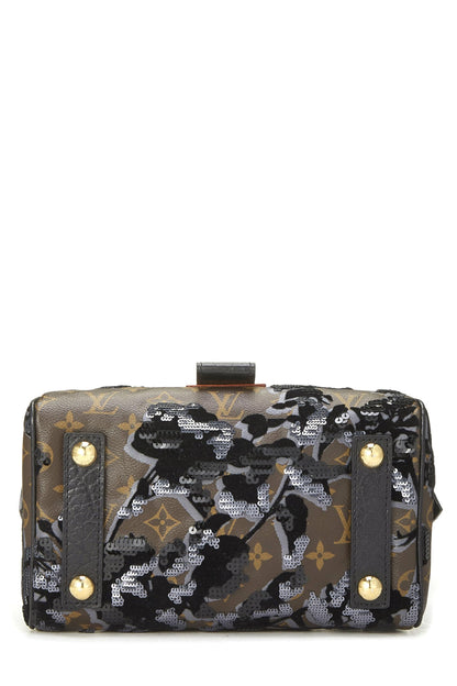 Louis Vuitton,  Monogram Canvas Fleur De Jais Carrousel Bag, Brown