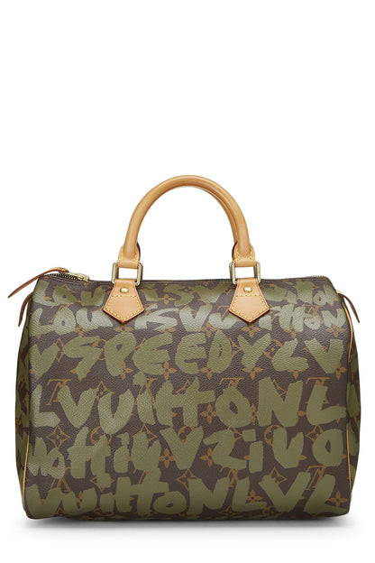 Louis Vuitton,  Stephen Sprouse x Louis Vuitton Monogram Green Graffiti Speedy 30, Green
