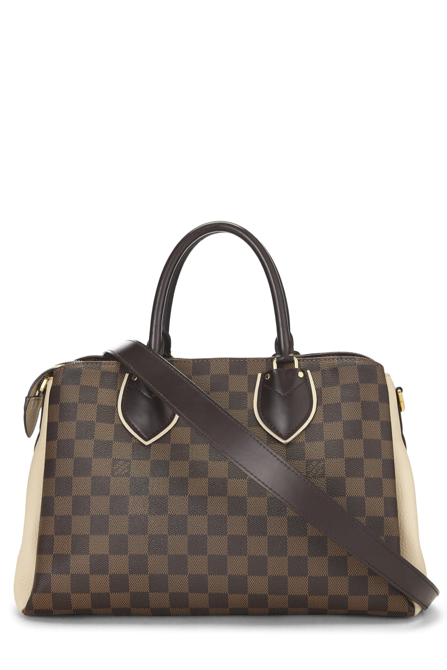 Louis Vuitton,  Cream Damier Ebene Normandy, White