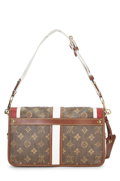Louis Vuitton,  Monogram Tisse Porte Rayures, Brown