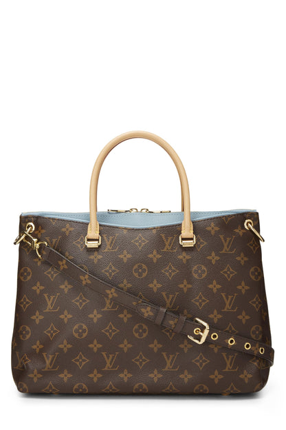 Louis Vuitton,  Blue Monogram Canvas Pallas, Blue