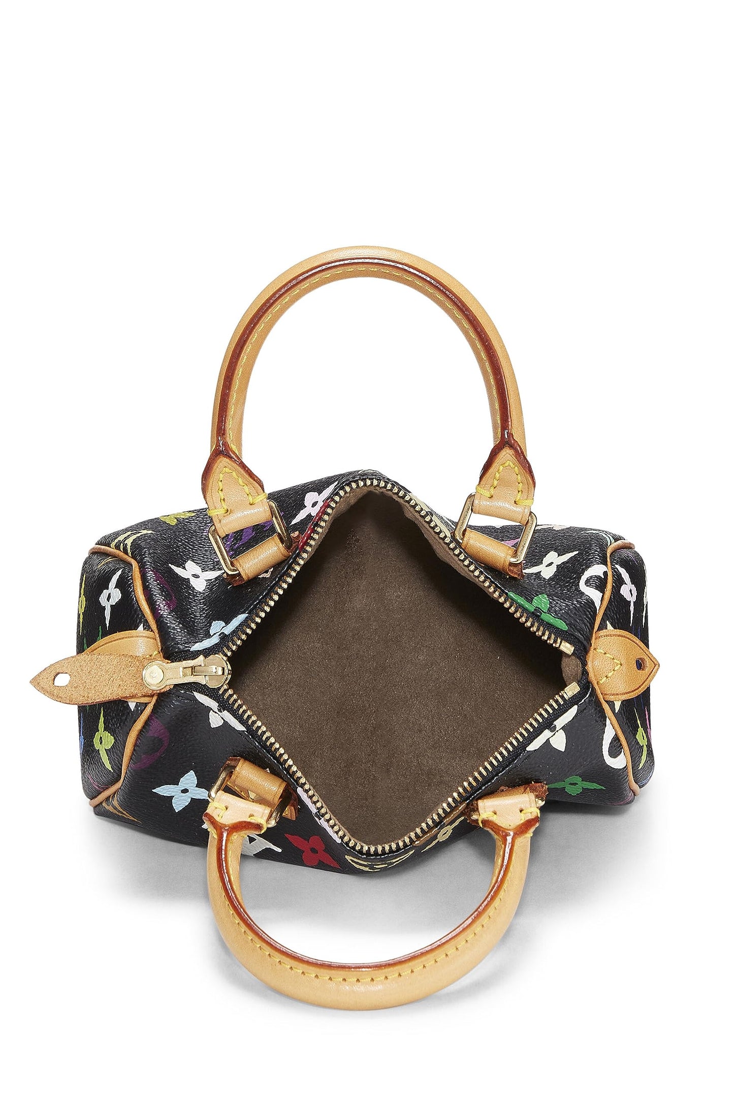 Louis Vuitton,  Takashi Murakami x Louis Vuitton Black Monogram Multicolore HL Speedy Mini, Black