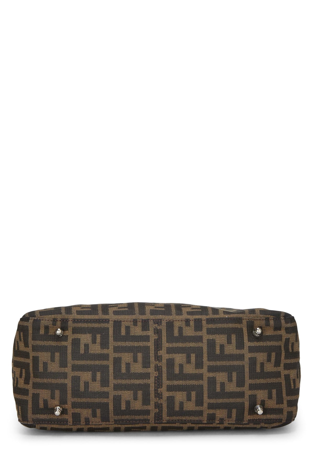 Fendi,  Brown Zucca Canvas Handbag, Brown