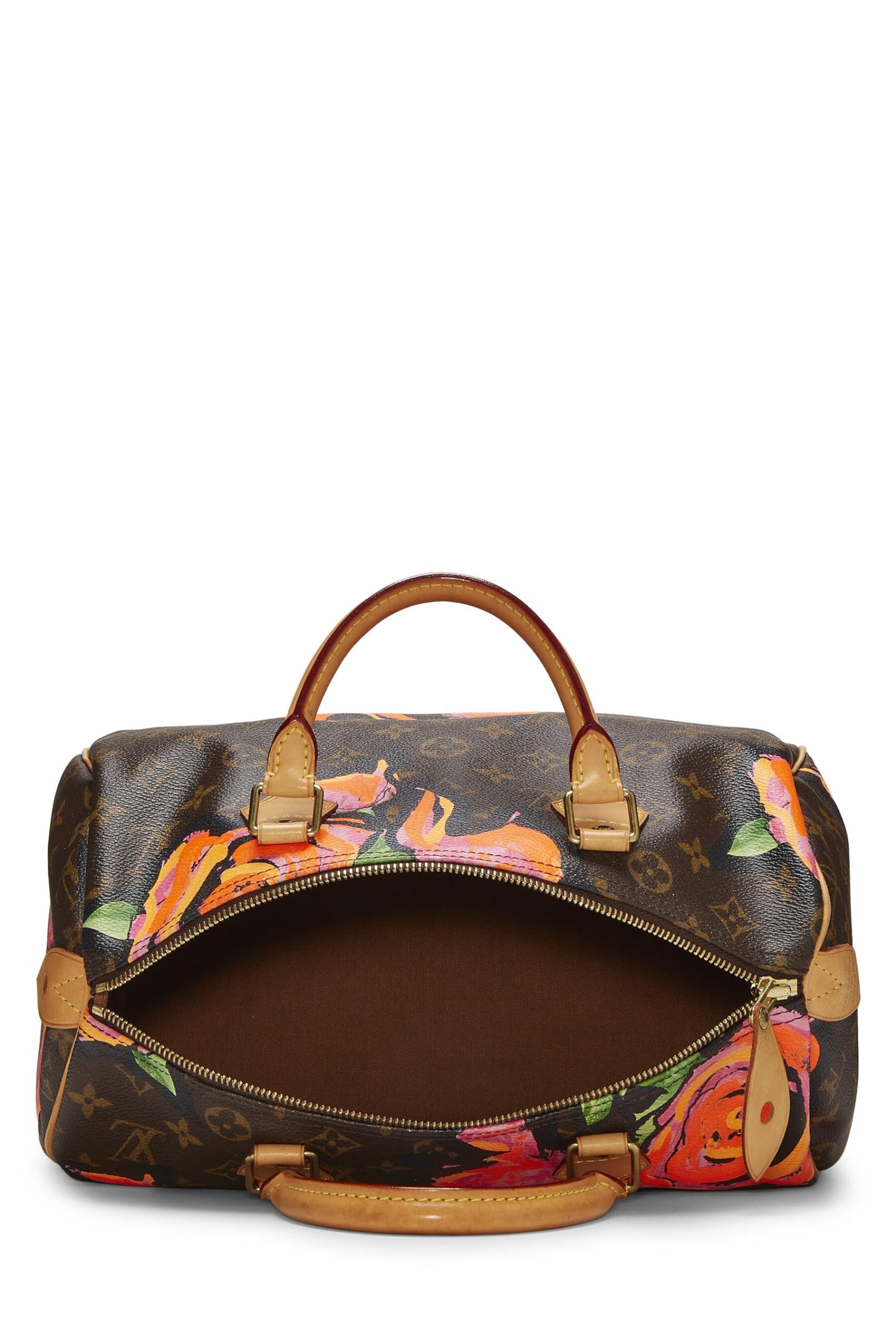 Louis Vuitton,  Stephen Sprouse x Louis Vuitton Monogram Roses Speedy 30, Brown