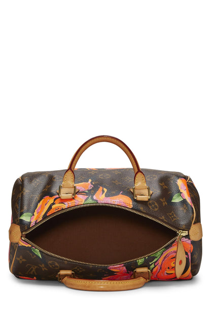 Louis Vuitton,  Stephen Sprouse x Louis Vuitton Monogram Roses Speedy 30, Brown