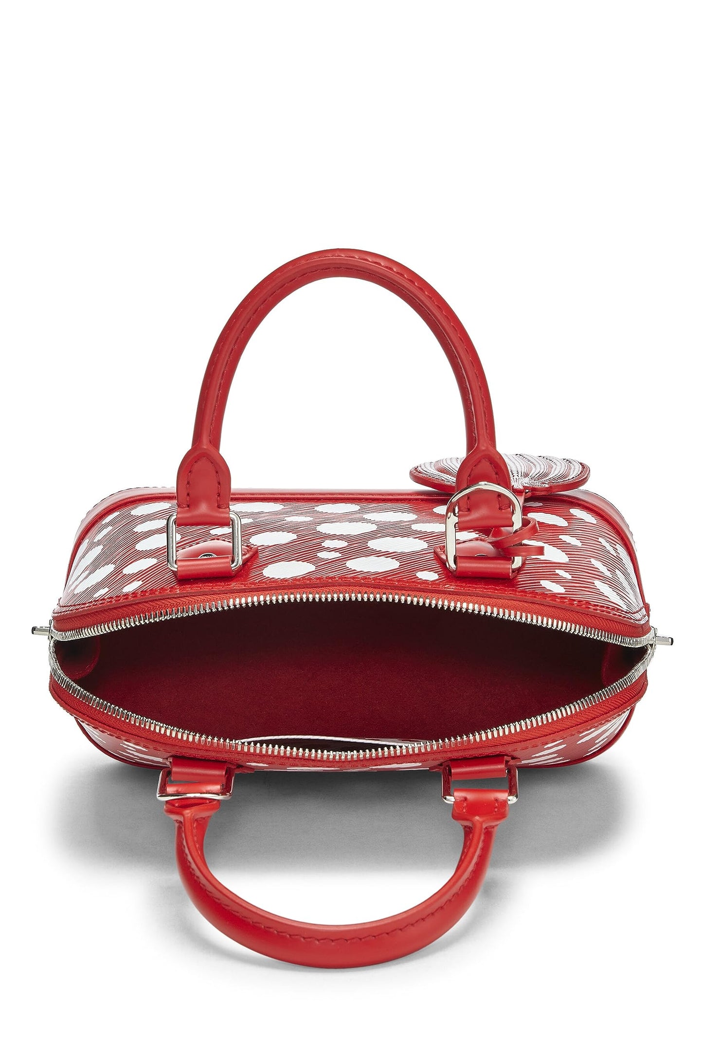 Louis Vuitton,  Yayoi Kusama x Louis Vuitton Red Epi Leather Infinity Dots Alma BB, Rouge Blanc