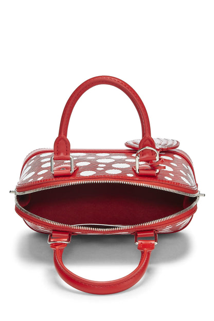 Louis Vuitton,  Yayoi Kusama x Louis Vuitton Red Epi Leather Infinity Dots Alma BB, Rouge Blanc