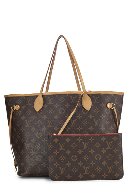 Louis Vuitton,  Monogram Canvas Neverfull MM NM, Red