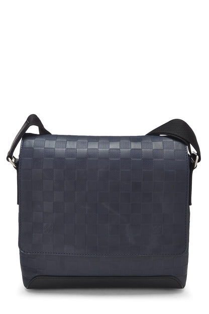 Louis Vuitton,  Navy Damier Infini District Messenger PM, Navy