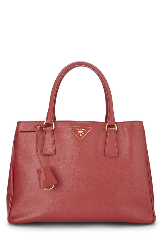 Prada,  Red Saffiano Executive Tote Large, Red