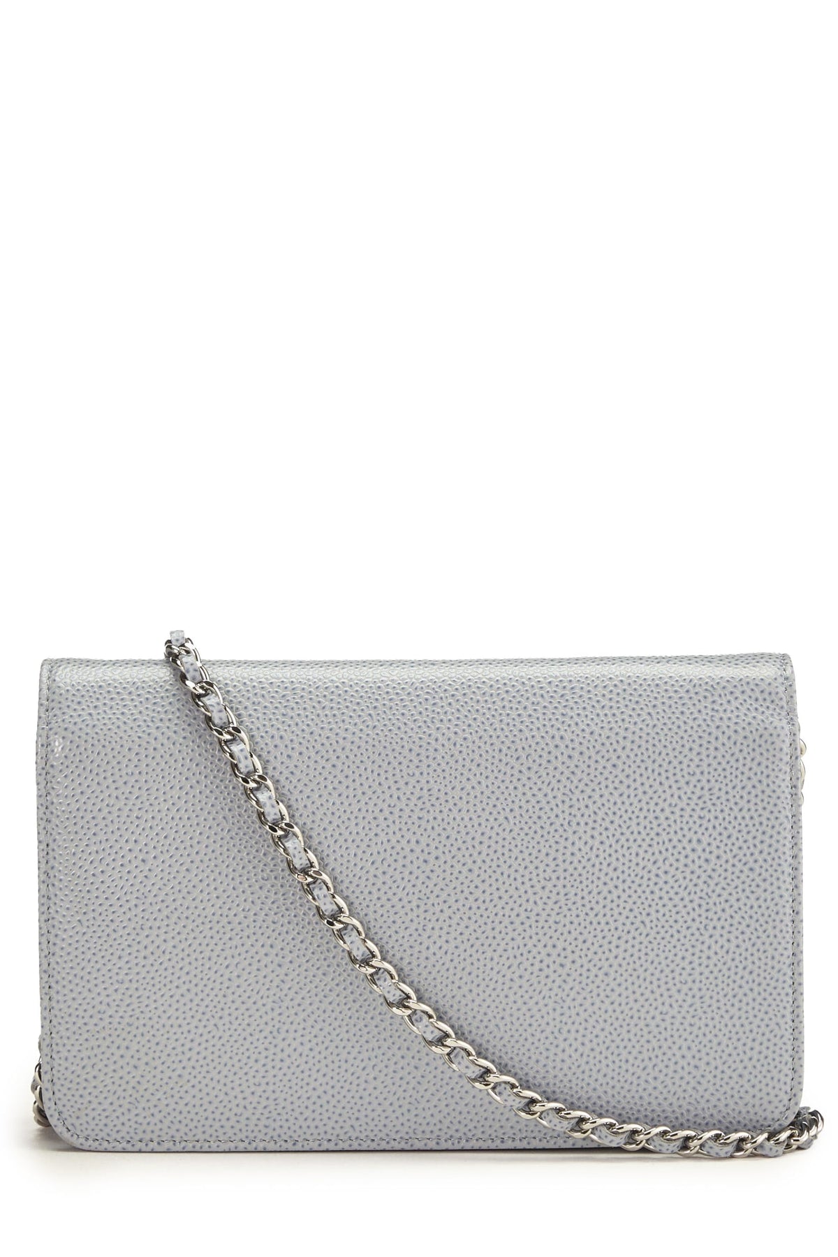 Chanel,  Blue Caviar Timeless Wallet on Chain (WOC), Blue