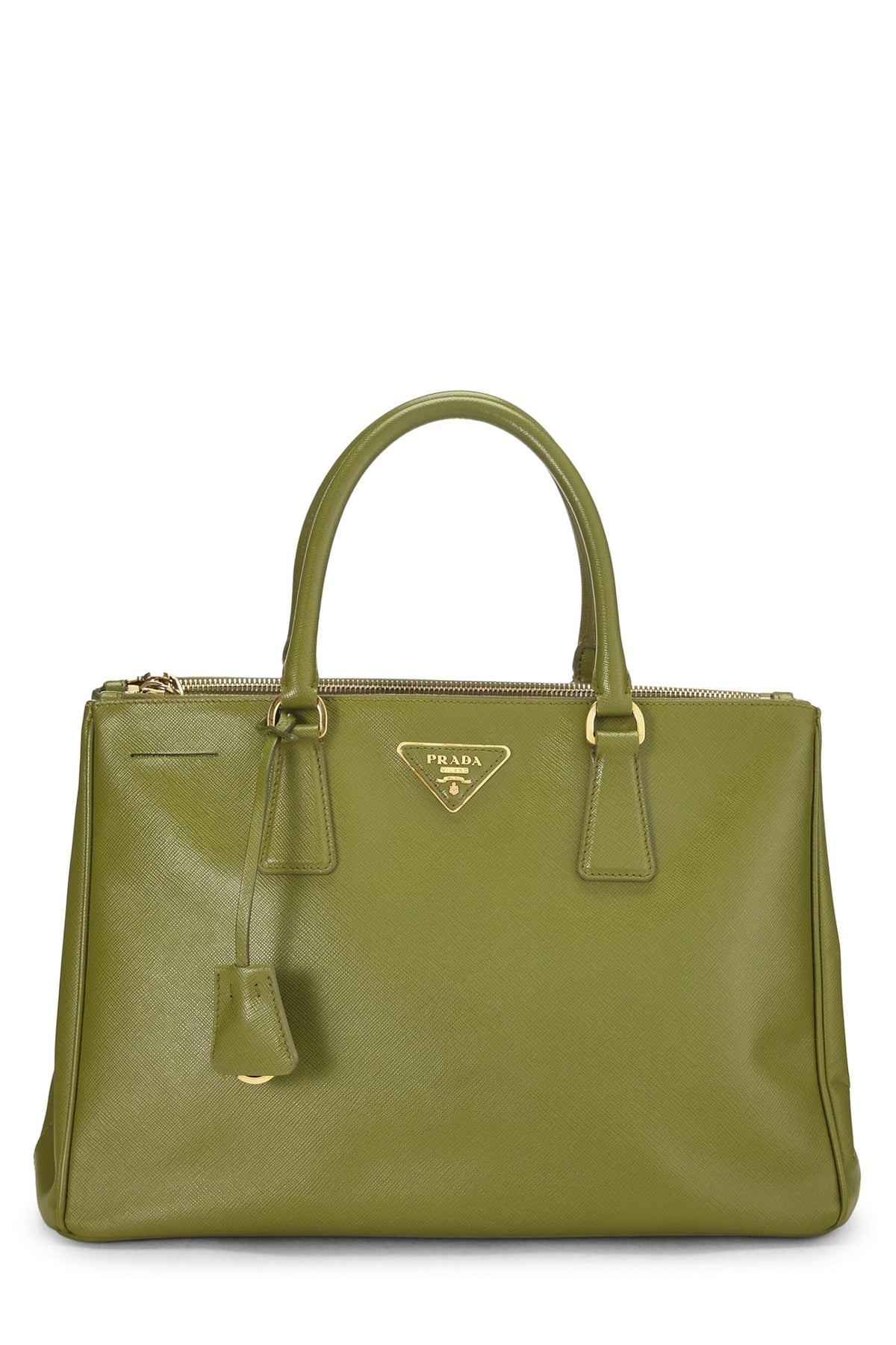 Prada,  Green Saffiano Galleria Tote Medium, Green