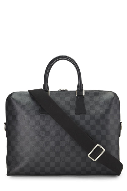 Louis Vuitton,  Damier Graphite Porte-Documents Jour, Black