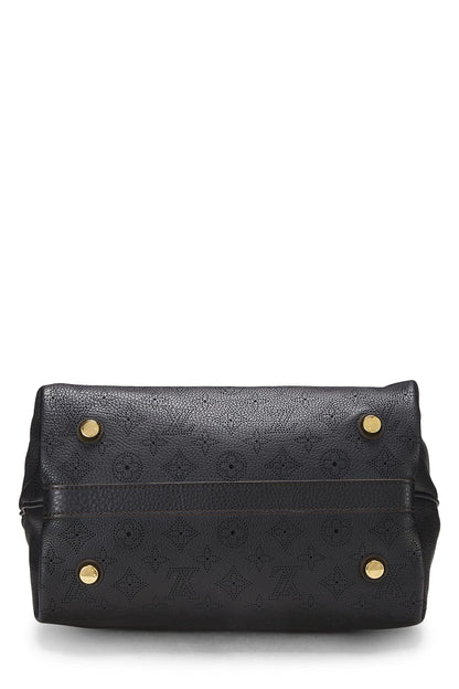 Louis Vuitton,  Black Monogram Mahina Cirrus PM, Black