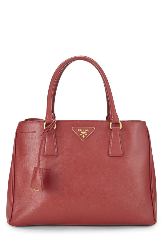 Prada,  Red Saffiano Executive Tote Medium, Red