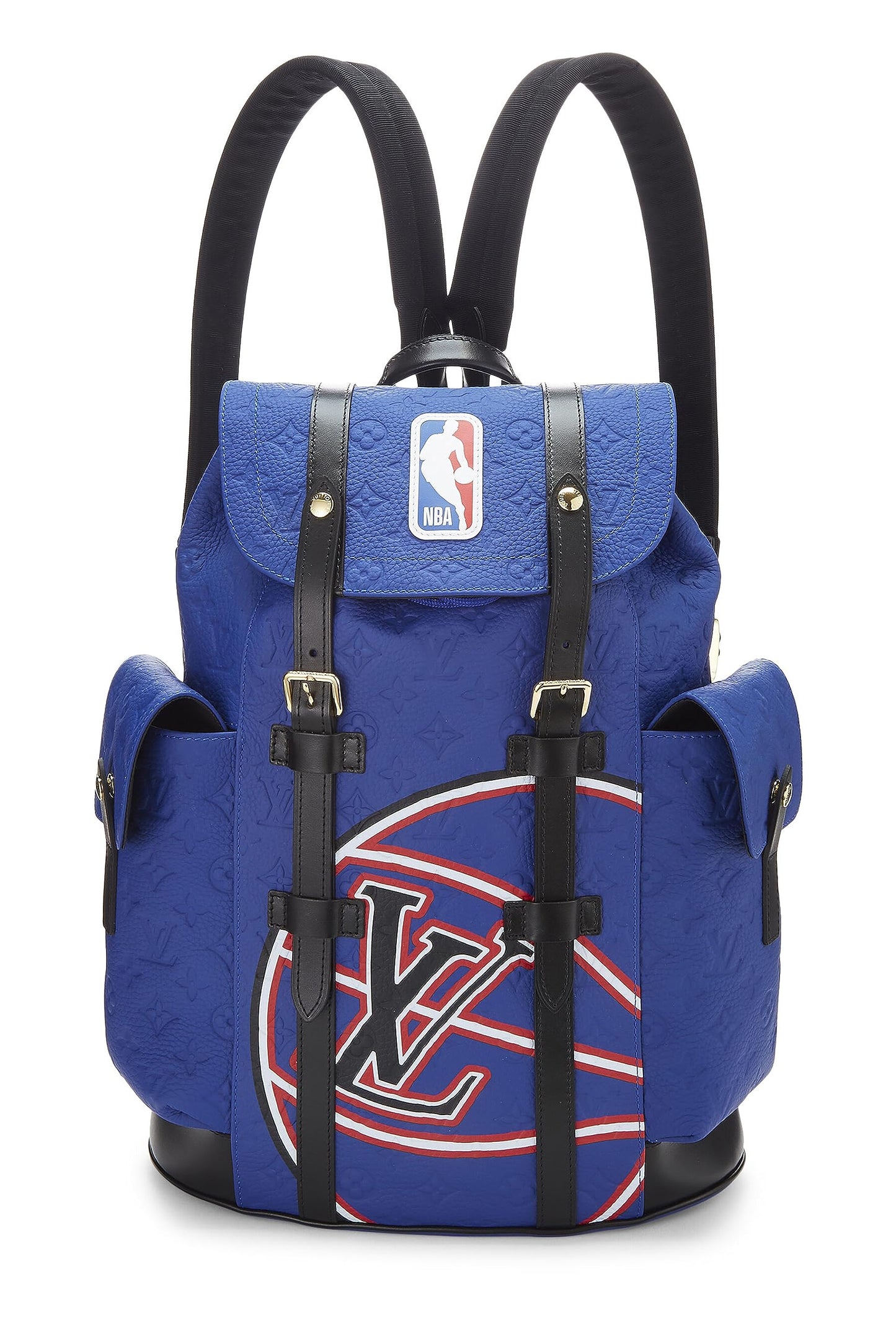 Louis Vuitton,  Blue Taurillon NBA Christopher Backpack MM, Blue