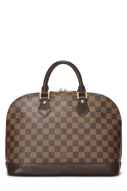 Louis Vuitton,  Damier Ebene Alma PM, Brown