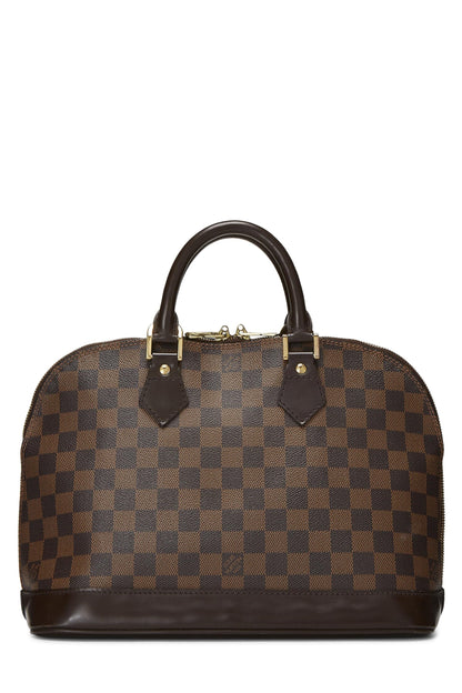 Louis Vuitton,  Damier Ebene Alma PM, Brown