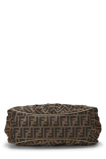 Fendi,  Brown Zucca Canvas Chef Medium, Silver